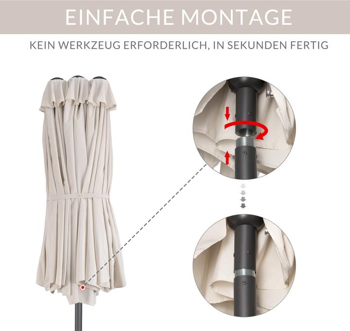 Produktbild Kingsleeve Sonnenschirm XXL (2.70 m)