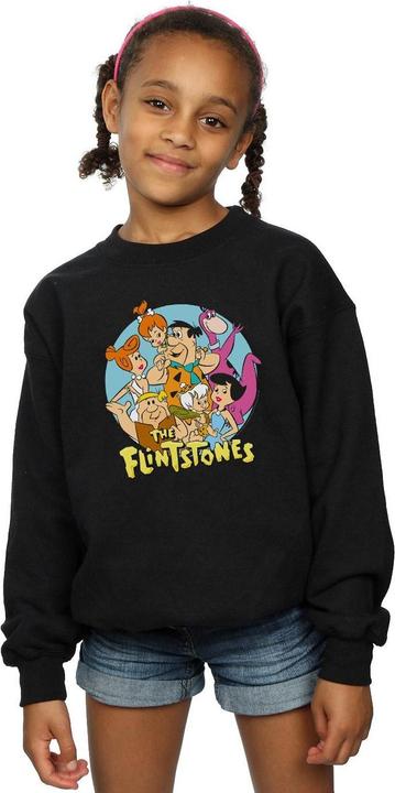 Actual product image The Flintstones Girls Group Circle Sweatshirt (152, 158)
