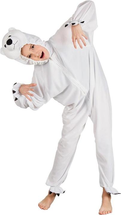 Immagine prodotto Boland Costume da orso polare per bambino: tuta in peluche con cappuccio (140)