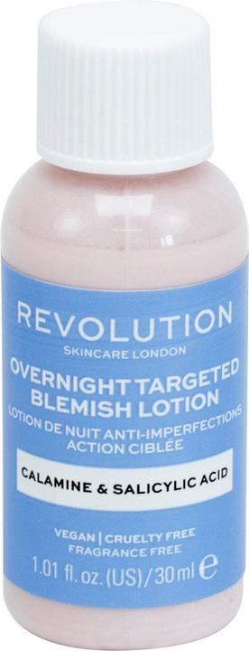Actual product image Makeup Revolution Skincare Overnight Targeted Blemish Lotion (30 ml, Night cream)