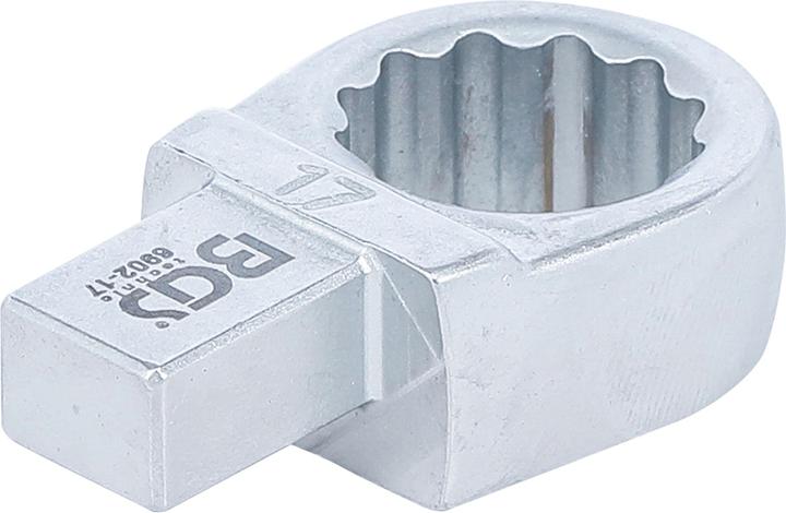 Produktbild BGS Einsteck-Ringschlüssel 17 mm Aufnahme 9 x 12 mm (17 mm)