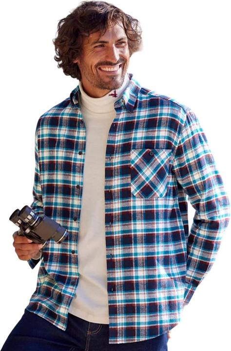Actual product image Atlas For Men Mens Checked Flannel Shirt (5XL)