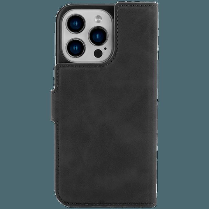 Immagine prodotto Just in Case Custodia a libro Premium in pelle di maiale nera per Apple iPhone 16 Pro (Apple iPhone 16 Pro)