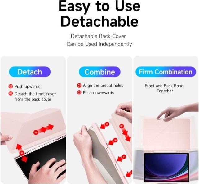 Produktbild Dux Ducis Magi Series Bookcover Hülle (Galaxy Tab S9 FE+, Galaxy Tab S10+, Galaxy Tab S9+)