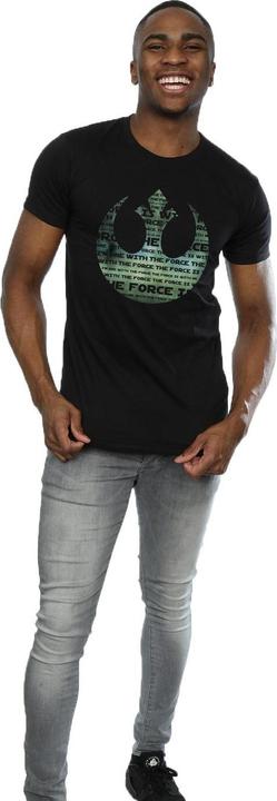 Immagine prodotto Star Wars Rogue One I'm One With The Force Alliance Emblem Green Maglietta Uomo (XL)