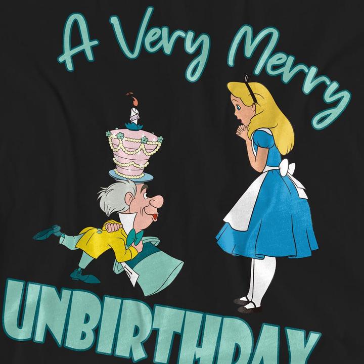 Immagine prodotto Alice In Wonderland Very Merry Unbirthday To Me Maglietta Adulto Unisex (M)