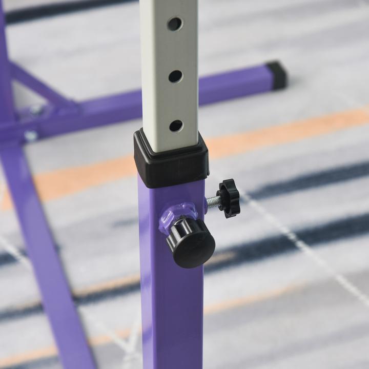 Produktbild Homcom Gymnastik-Turnreck Stahl, Buchenholz Violett