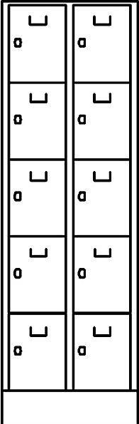 Actual product image Wolf Locker wardrobe system (60 cm, 185 cm)