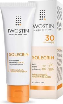 Actual product image Iwostin Solcrin, light protective cream, SPF 30, 50 ml (Suntan cream, SPF 30, 50 ml)