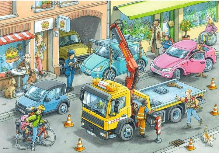 Immagine prodotto Ravensburger Raccolta dei rifiuti e carro attrezzi (24 pezzi)