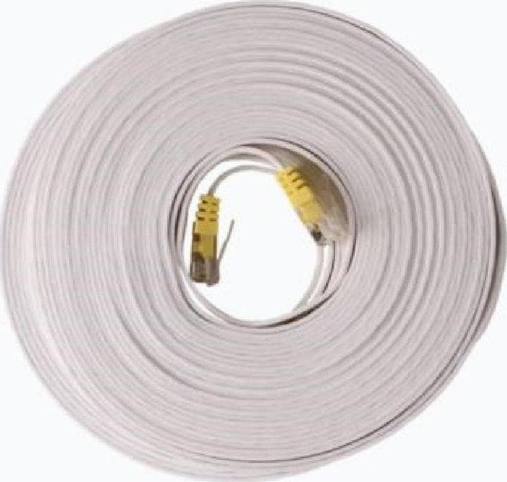 Immagine prodotto Swisscom Cavo patch RJ-45 - RJ-45, Cat 6A, UTP, 15 m, bianco (UTP, CAT6a, 15 m)