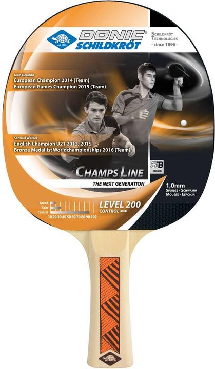 Immagine prodotto Donic Schildkröt Mazza da ping pong SCHILDKRÖT "Champs Line 200 FSC", serie per principianti, 5 pieghe in...