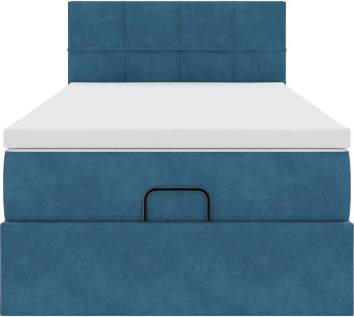 Immagine prodotto VidaXL Ottomana con materasso in velluto blu scuro 120x200 cm (120 x 200 cm)