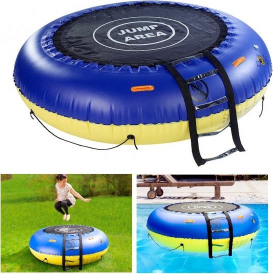 Immagine prodotto Infactory Trampolino 4in1 per acqua e giardino (193 cm)