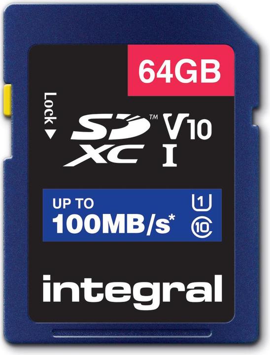 SDXC Speicherkarte V10 64 GB (64 GB, SD, U1, UHS-I)
