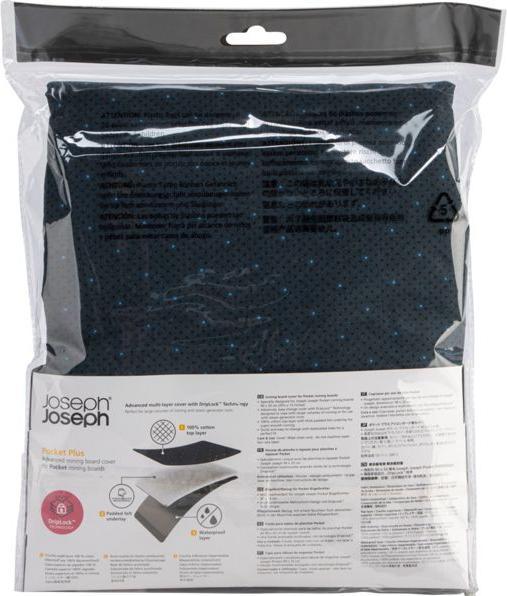 Immagine prodotto Joseph Joseph Pocket Plus Ironing Board Cover 90x33cm, nero/blu
