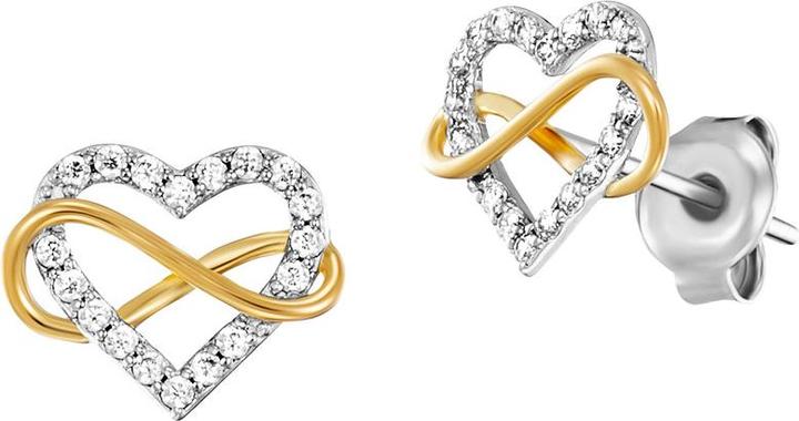 Actual product image Julie Julsen Ohrstecker Heart Infinity (Silver 925)