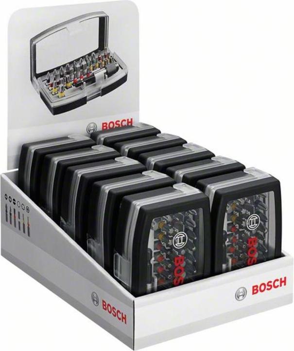 Actual product image Bosch Professional Zubehör Bit Set 32 pieces Accessories 2 (Cross Phillips PH M1, Cross Pozidriv PZ M1, Cross Pozidriv PZ M2, Cross Phillips PH M3, Cross Pozidriv PZ M3, Hexagon socket TX with hole M10, Hexagon socket TX With hole M25, Hexagon socket TX with hole M27, Hexagon socket TX with hole M30, Hexagon socket TX With hole M40, Hexagonal (hexagonal) M3)