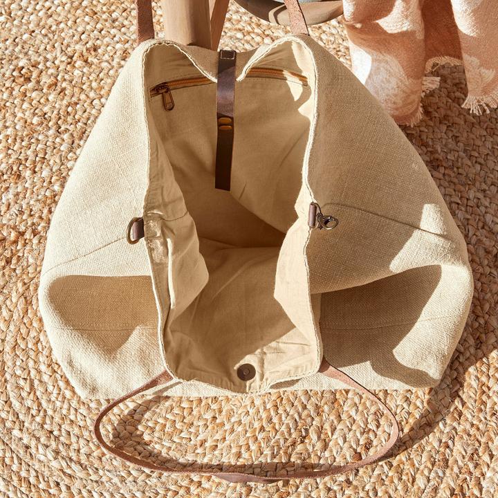 Produktbild Loberon Tasche Morentina beige/braun