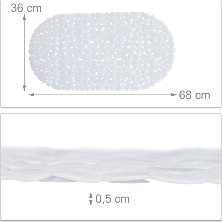 Immagine prodotto Relaxdays Tappetino, Vasca (36 x 68 x 0,5 cm)
