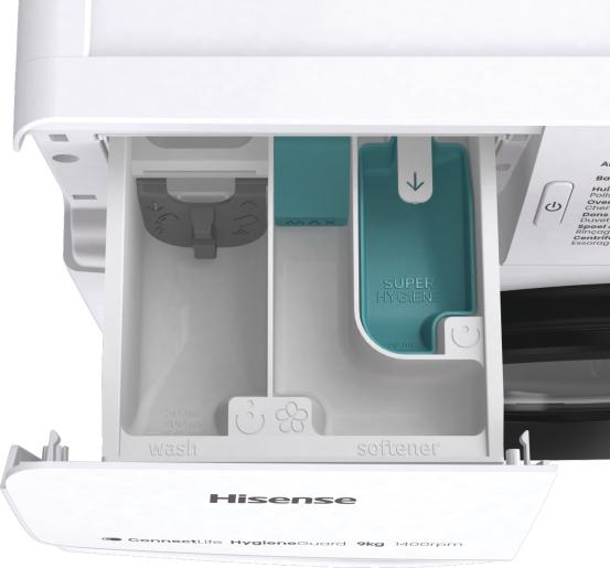 Actual product image Hisense WF3V943BW/BLX (9 kg, Left)