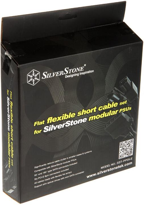 Immagine prodotto Silverstone Set di cavi di alimentazione corti per Strider, nastro piatto