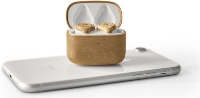 Produktbild Energy Sistem Eco True Wireless Beech Wood Kopfhörer True Wireless Stereo (TWS) im Ohr Calls/Music Bluetooth Holz (8 h, Kabellos)