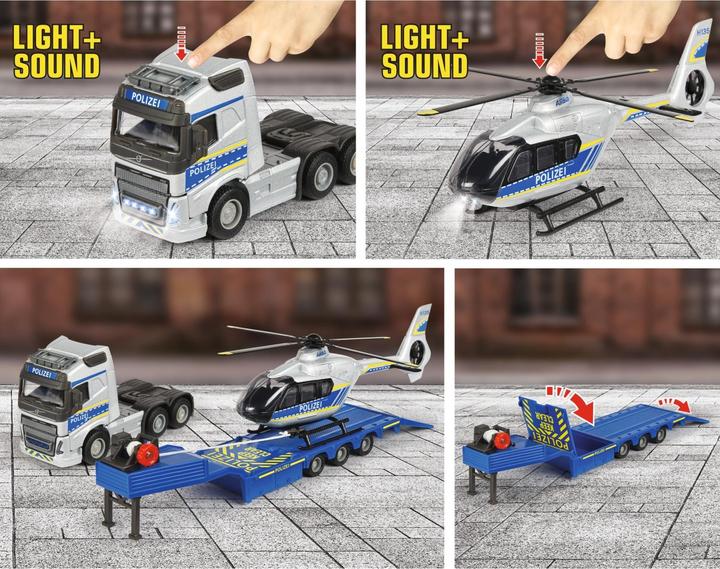 Immagine prodotto Simba FH-16 Camion della polizia + elicottero
