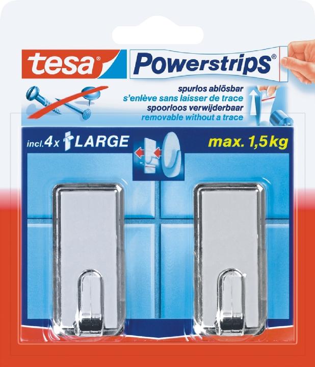 Actual product image tesa Powerstrips Hooks Large CLASSIC