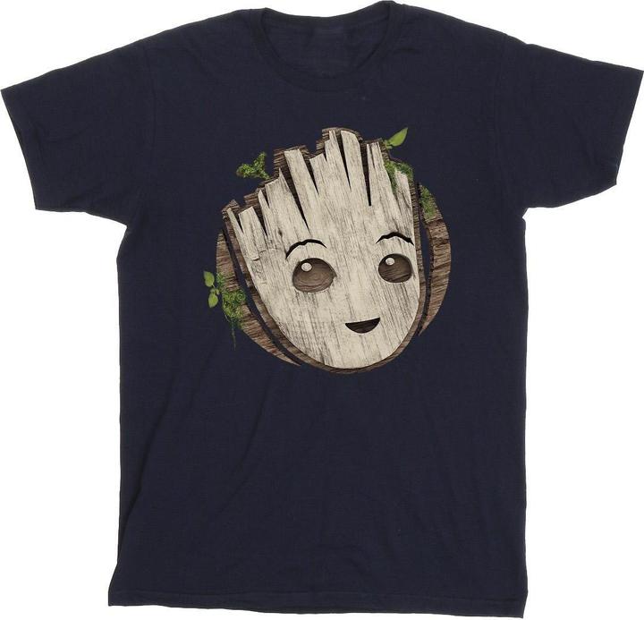 Immagine prodotto I Am Groot Wooden Head Maglietta Ragazze (104)
