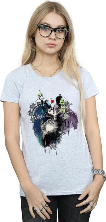 Actual product image Disney Womens/Ladies Villains Cotton T-Shirt (XL)