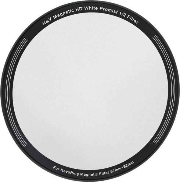 Actual product image H&Y White Mist Magnetic 1/2 Clip-on Filter for REVORING 67-82mm