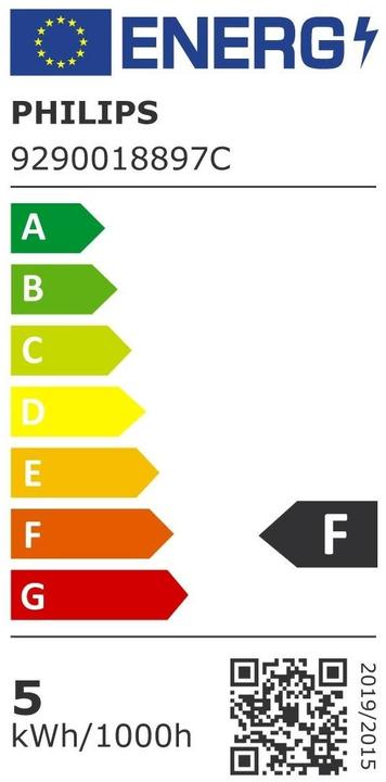 Energie-Label Philips Lampe (E14, 4.30 W, 470 lm, 1 x, F)
