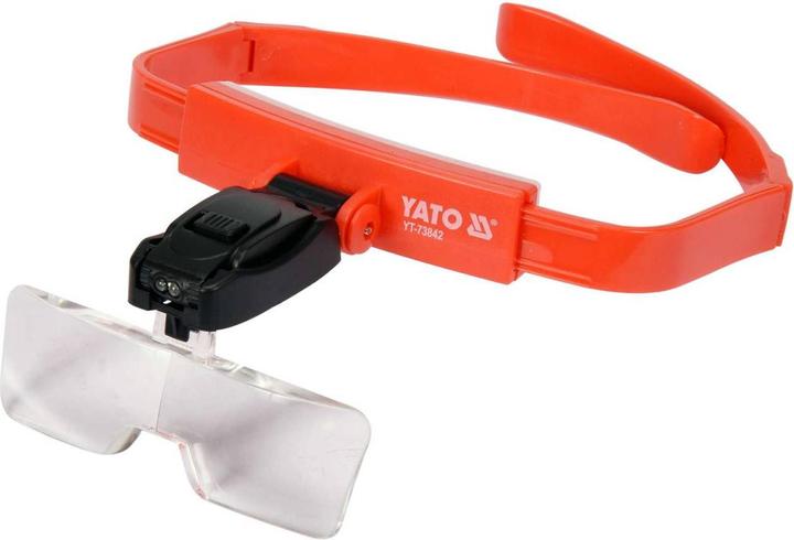 Actual product image Yato Professional Headband Magnifier with Illumination | Magnification 1x/1.5/2x/2.5x/3.5x
