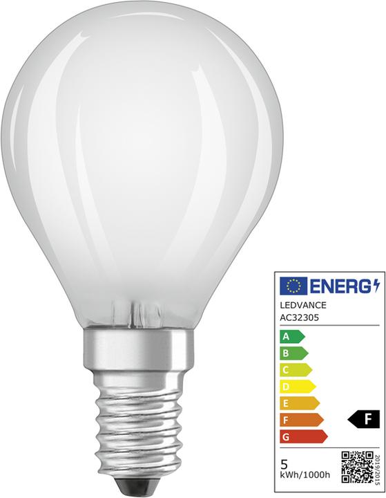 Immagine prodotto Osram LEDSCLP40D 5W/840 230VGLFR E14 10X1OSRAM (E14, 4.80 W, 470 lm, 1 x, F)