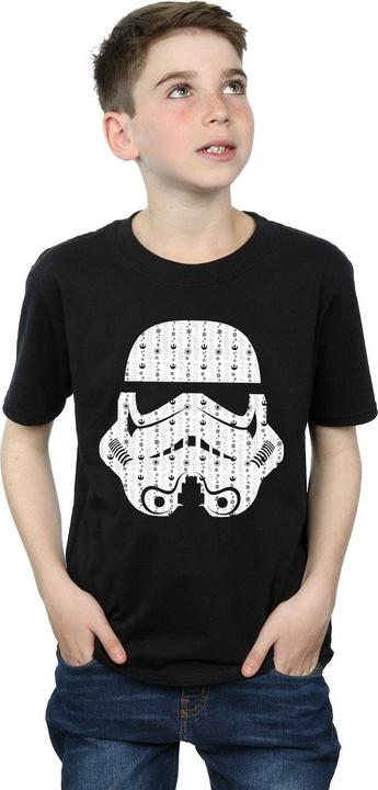 Immagine prodotto Star Wars Christmas Stormtrooper Helmet Maglietta Ragazzi (140, 146)