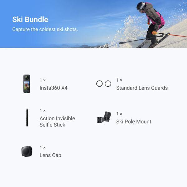 Image du produit Insta360 X4 Ski Bundle (30p, Bluetooth, WiFi)