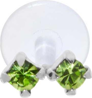 Immagine prodotto Bijouteria Piercing orecchio (Bioplastica, Vetro (di orologio), Argento 925)