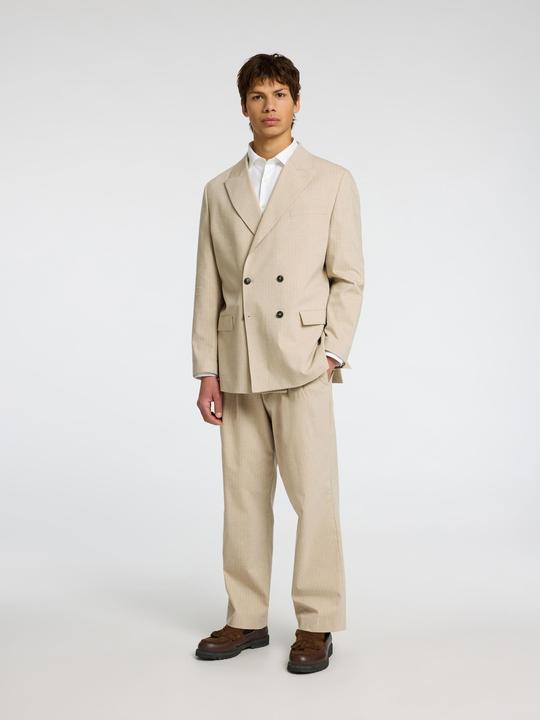 Immagine prodotto Selected Homme Blazer doppiopetto gessato dal taglio rilassato (44)