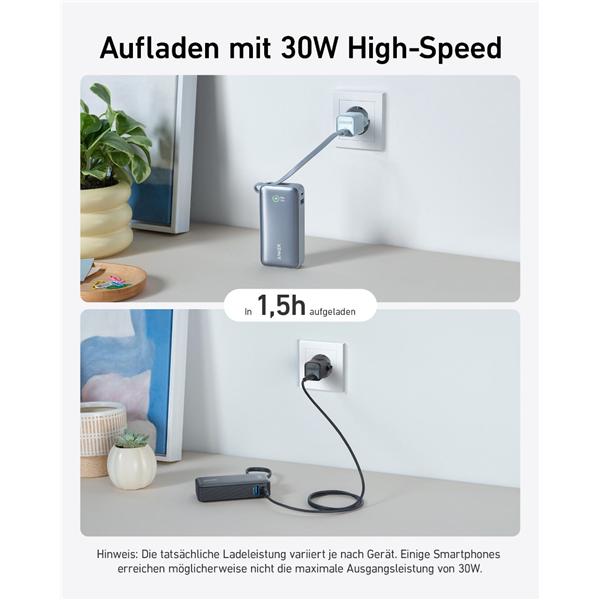 Image du produit Anker Nano Power Bank (10000 mAh, 30 W, 30 Wh)