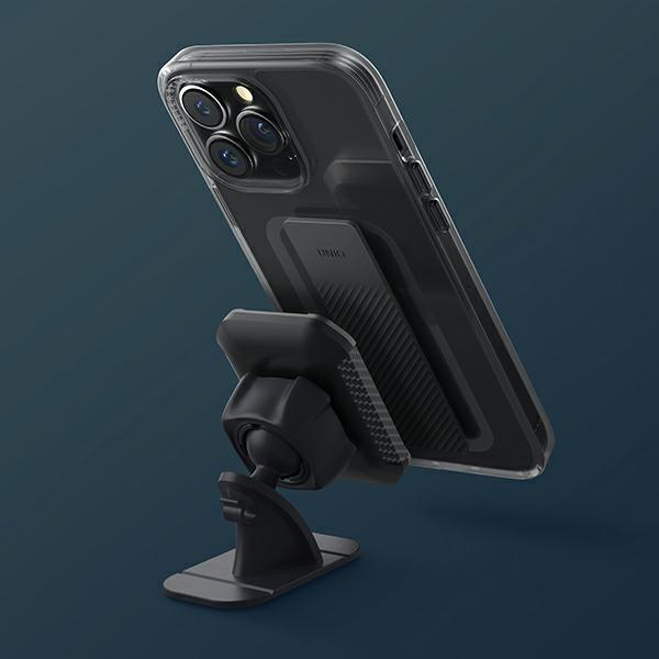Actual product image Uniq etui Heldro Mount iPhone 14 Plus 6.7" czarny/vapour smoke (Apple iPhone 14 Plus)