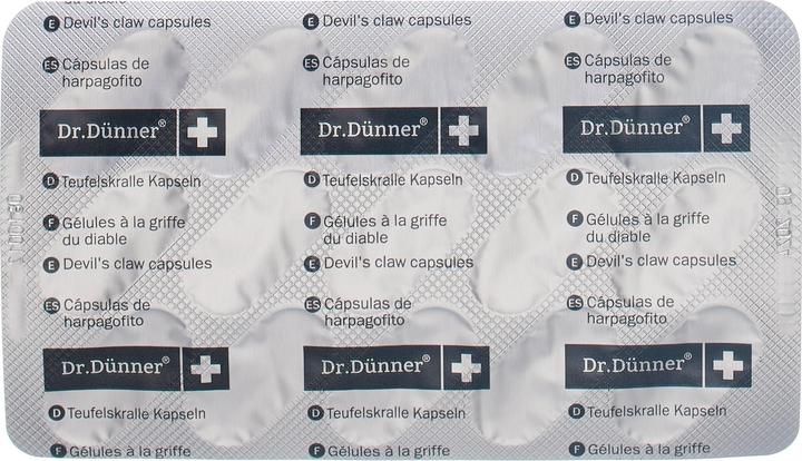 Nährwerte und Zutaten Dr. Dünner Teufelskralle Kaps (60 Stück, Kapseln, 67 g)