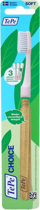 Produktbild TePe Choice Zahnbürste mit 3 Wechselköpfen (Weich, 1 x)