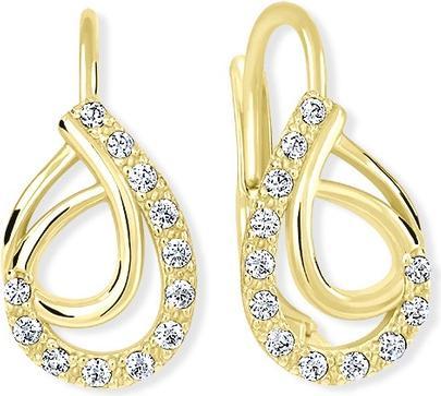 Produktbild Brilio Gold earrings with crystals 239 001 01065