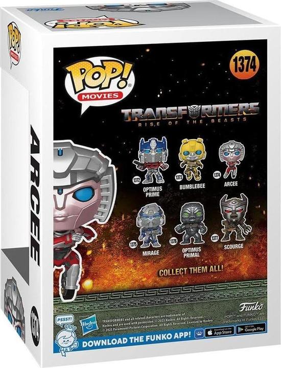 Actual product image Funko Transformers: Rise of the Beasts POP! Movies Vinyl figurine Arcee 9 cm