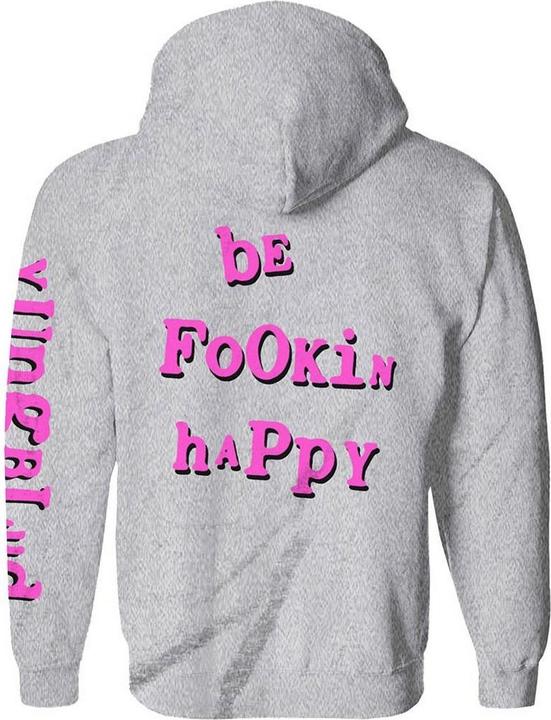 Immagine prodotto Yungblud Felpa con Cappuccio Raver Smile Adulto Unisex (XL)