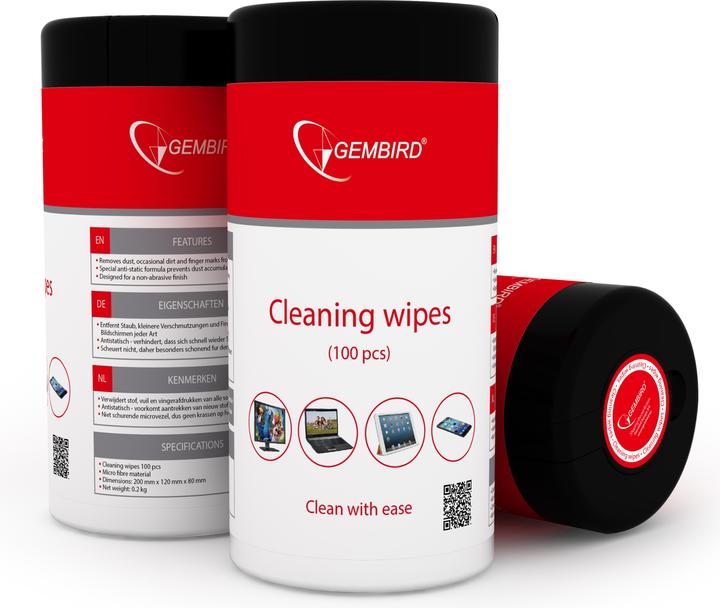 Gembird Reinigungstücher (Wipes) (100 x)