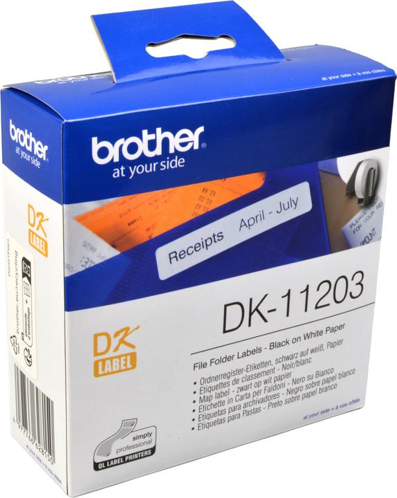 Image du produit Brother DK-11203 Étiquettes de dossiers