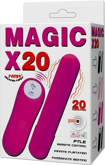 Actual product image Lovetoy BAILE - MAGIC X20, 20 vibration functions Wireless remote control