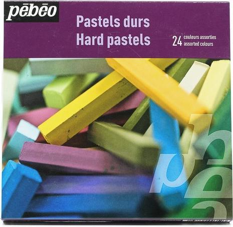 Actual product image Pebeo Hard Pastels Box of 24 assorted